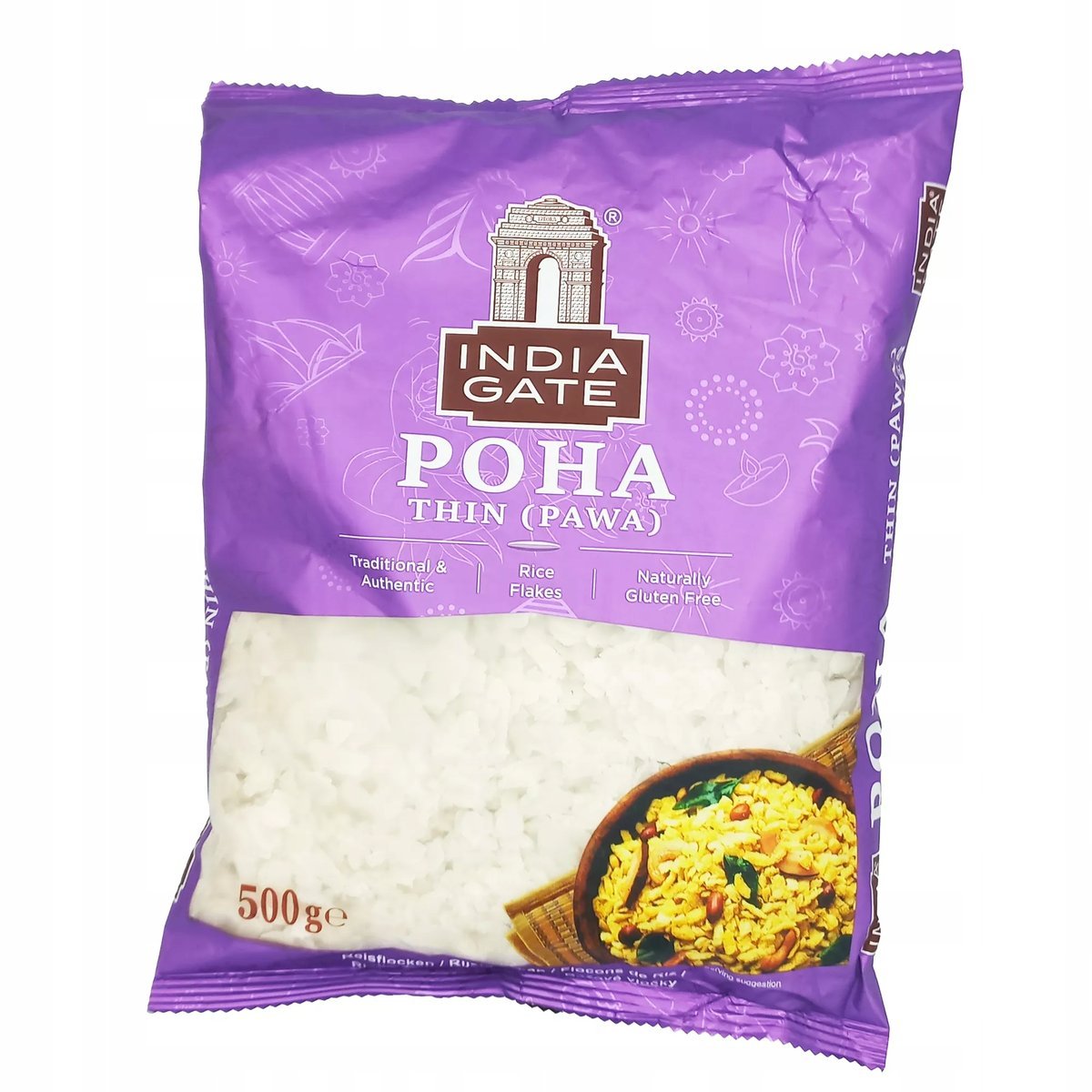 Płatki ryżowe cienkie Poha ThinIndia Gate 500g