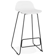 Taborety i hokery - Kokoon Design Hoker Slade biały nogi czarne BS02160WHBL - miniaturka - grafika 1