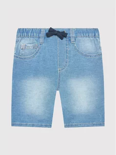 Spodnie i spodenki dla chłopców - Benetton United Colors Of Szorty jeansowe 4BAY59DX0 Niebieski Slim Fit - grafika 1