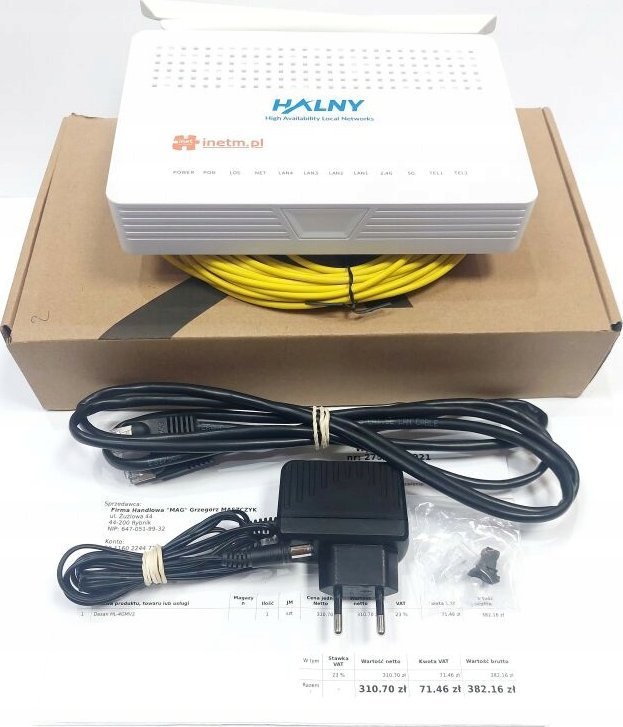 Terminal sieciowy ZTE ZTE F623 GPON ONU 1GE+3FE+1POTS+WIFI+USB ZTE F623 EX.7577