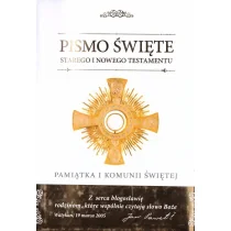 M Wydawnictwo Biblia domowa 2020 Pamiątka I Komunii Świętej bp Kazimierz Romaniuk - Religia i religioznawstwo - miniaturka - grafika 1