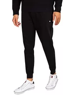 Spodenki męskie - Tommy Jeans męskie spodnie dresowe TJM Slim Fit, Czarny, S - miniaturka - grafika 1