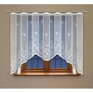 Firanka żakardowa odpasowana z wszytą taśmą marszczącą 160 x 300 cm - Firany - miniaturka - grafika 1