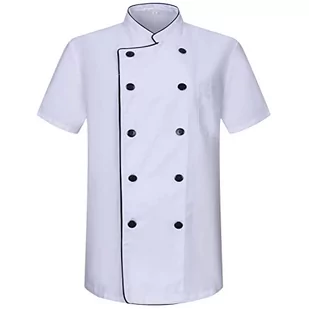 MISEMIYA - Męska kurtka kucharska - Męska kurtka szefa kuchni - Uniform Hosteleria - - Ref.842B, Szef kuchni Jackets 8421B - Biały, L - Kurtki męskie - miniaturka - grafika 1