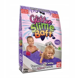 ZIMPLI KIDS Glitter Slime Baff Zestaw do robienia glutów - fioletowy, 150g - Pozostałe akcesoria do kąpieli i SPA - miniaturka - grafika 1