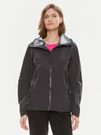 Odzież trekkingowa damska - CMP Kurtka przeciwdeszczowa 34Z6516 Szary Regular Fit - miniaturka - grafika 1