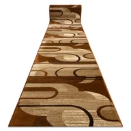 Dywany - Chodnik HEAT-SET ROYAL HE405 GEOMETRYCZNY brąz / krem 70cm 70x250 cm - miniaturka - grafika 1