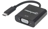 Kable USB - Manhattan Kabel USB-C VGA czarny 151771 - miniaturka - grafika 1