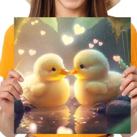 Zabawki kreatywne - Haft Diamentowy Diamond Painting,DIAMENTOWY MALARZ,Obraz DIY 5D,Mozaika Diamentowa 30x30,Zwierzęta - miniaturka - grafika 1