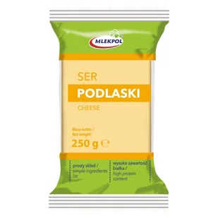 Ser Porcje Podlaski 250G Mlekpol - Szybkie dania obiadowe - miniaturka - grafika 1