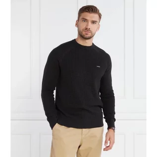 Swetry męskie - Calvin Klein Sweter TEXTURE MIX CN | Regular Fit - grafika 1