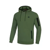 Bluzy sportowe męskie - Pit Bull Bluza Z Kapturem Stafford Olive - miniaturka - grafika 1