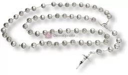 Różaniec włoski z różą papieską, 8mm - 55cm - Różańce - miniaturka - grafika 1