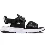 Klapki i japonki męskie - Sandały męskie New Balance SUA750A3  czarne - miniaturka - grafika 1