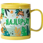 Kubki dla dzieci - Plastikowy kubek 3D z napisem Najlepszy - miniaturka - grafika 1