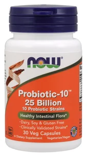 Now Foods NOW Probiotic-10 25 Billion 10 Probiotic Strains 30vegcaps - Witaminy i minerały - miniaturka - grafika 1