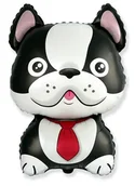 Balony i akcesoria - BALON FOLIOWY BULLDOG CZARNY 24" - miniaturka - grafika 1