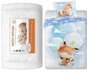 Pościel dla dzieci - Komplet do łóżeczka kołdra pościel podusia 100x135 lis lisek - miniaturka - grafika 1