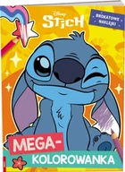 Kolorowanki, wyklejanki - Disney Stich Mega kolorowanka brokatowe naklejki KOLB-9101 - Opracowanie zbiorowe - miniaturka - grafika 1