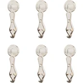 Zawiasy, okucia i inne akcesoria - Zestaw 6 nieregularnych uchwytów meblowych ze stopu cynku ze śrubami montażowymi do szafek, szuflad, drzwi i mebli dekoracyjnych - miniaturka - grafika 1