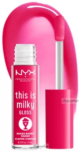 NYX Professional Makeup - This is Milky Gloss Milkshake - Błyszczyk do ust - 4 ml - MIXED BERRY SHAKE - Błyszczyki do ust - miniaturka - grafika 1