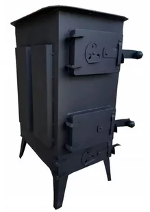 Agedin Piec szamotowy piecyk koza 16 cegieł atest 6-10kW na drewno (kolor: czarny) 57680088 - Piece wolnostojące - miniaturka - grafika 1
