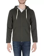 Bluzy męskie - 19V69 ITALIA Męska bluza z kapturem Thomas Dark Green, ciemnozielona, XL (20 sztuk), ciemnozielony, XL - miniaturka - grafika 1