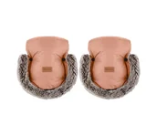 Akcesoria do wózków - PETITE&MARS - Mufka na rączki wózka FURRY Pastel Peach - miniaturka - grafika 1