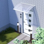 Daszki nad drzwi - LANITPLAST daszek nad drzwiam LARUS 120/85 biały - miniaturka - grafika 1