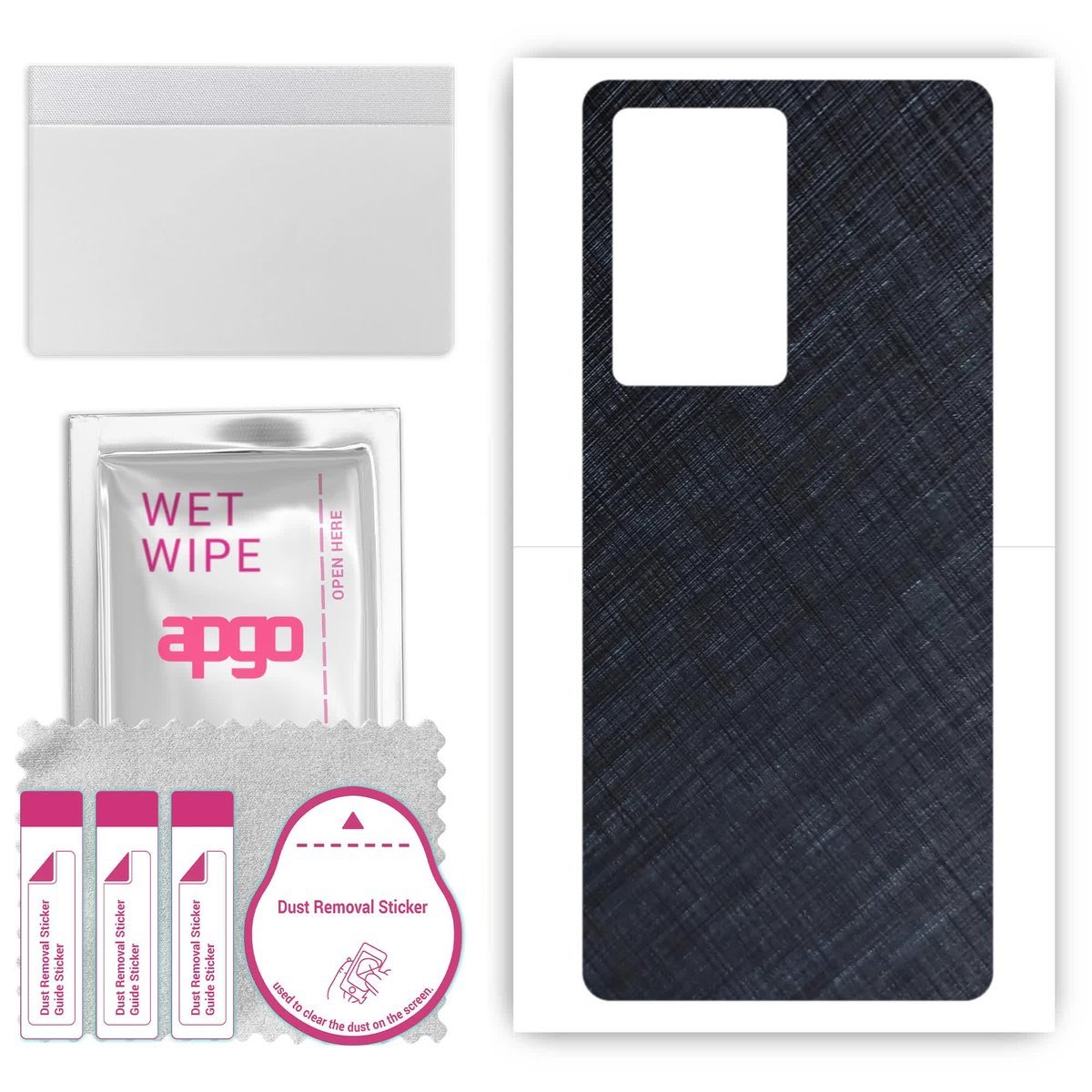 Folia naklejka skórka strukturalna na TYŁ do ZTE Nubia Z40 Pro - Tytan Niebieski - apgo SKINS