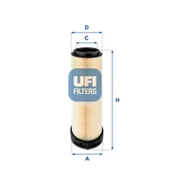 Filtry powietrza - Filtr powietrza UFI Filtry 27.596.00 - miniaturka - grafika 1