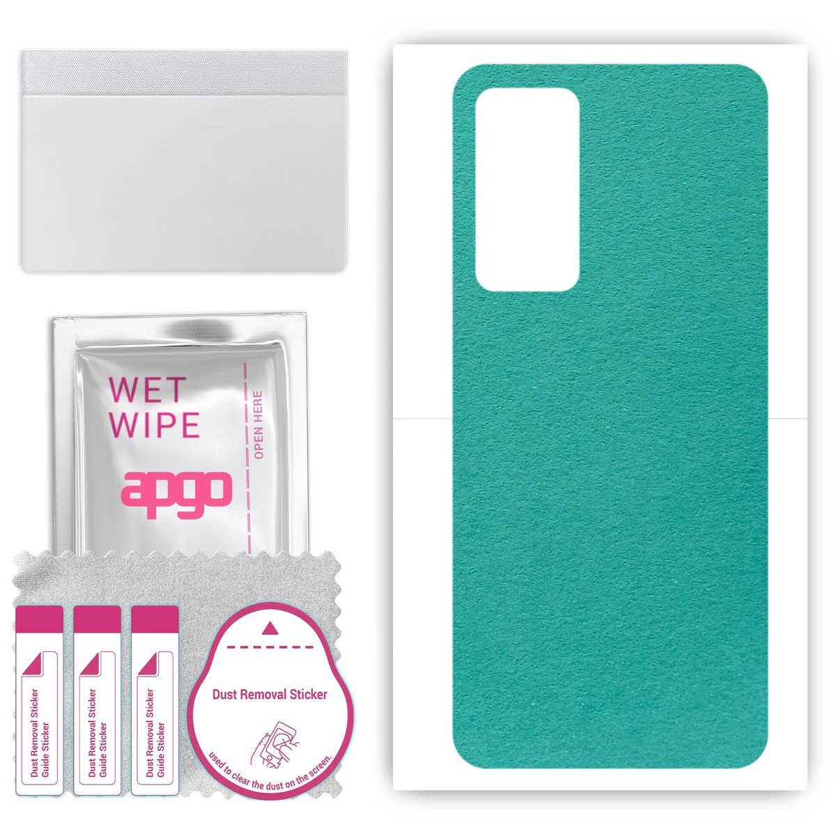 Folia naklejka skórka strukturalna na TYŁ Zamsz do Xiaomi 12S Pro - Zamsz Miętowy - apgo SKINS