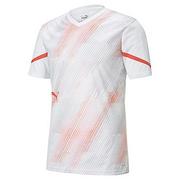 Koszulki męskie - PUMA Puma Męska koszulka z dżerseju z koszulką, biało-czerwona blast, S 657209 - miniaturka - grafika 1