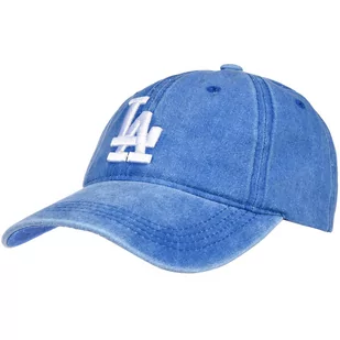 Niebieska czapka z daszkiem baseballówka LA niebieski - Czapki męskie - miniaturka - grafika 1