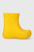 Buty dla dziewczynek - Crocs kalosze dziecięce kolor żółty - miniaturka - grafika 1