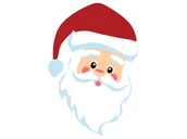 Ozdoby bożonarodzeniowe - Dekoracja dwustronna na święta Bożego Narodzenia Mikołaj - 42 cm - miniaturka - grafika 1