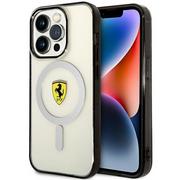 Etui i futerały do telefonów - Ferrari FEHMP14LURKT iPhone 14 Pro 6,1" przezroczysty/transparent hardcase Outline Magsafe - miniaturka - grafika 1