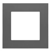 Klawisze i ramki - Kontakt Simon Ramka pojedyncza LINE Simon 55 - grafitowy mat - miniaturka - grafika 1