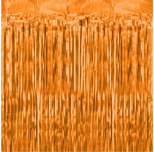 Kurtyna - zasłona na drzwi pomarańczowa - 100 x 250 cm - Sylwester - miniaturka - grafika 1
