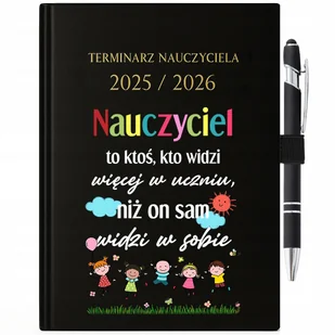 Zestaw Kalendarz 25/26 + Długopis Prezent Dla Nauczyciela Widzi Więcej - Kalendarze - miniaturka - grafika 1