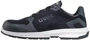 Uvex 1 x męskie buty ochronne Sport S3 ESD – wygodne i oddychające buty robocze dla mężczyzn, lekkie i ergonomiczne półbuty, welurowe, czarne, rozm. 37 - Biuro i firma OUTLET - miniaturka - grafika 1