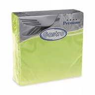 Naczynia i sztućce jednorazowe - Serwetki Flizelinowe Premium Zielone 40 X 40cm 50sztuk - miniaturka - grafika 1