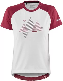 Koszulki rowerowe - Zimtstern Zimtstern PureFlowz Shirt SS Women, biały/czerwony XS 2021 Koszulki MTB i Downhill W10015-2007-01 - grafika 1