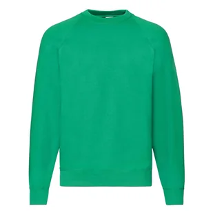 Bluza męska Raglan Sweat Fruit of the Loom - Zielony M - Bluzy męskie - miniaturka - grafika 1