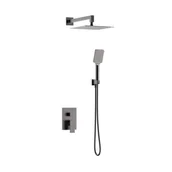 Zestawy prysznicowe - Valvex Lima grafit szczotkowany 2420298 - miniaturka - grafika 1