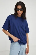 Koszulki męskie - G-Star Raw t-shirt bawełniany kolor granatowy gładki - miniaturka - grafika 1