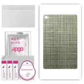 Akcesoria do tabletów i e-booków - folia naklejka skórka strukturalna na TYŁ do Blackview Tab 15 - Tkanina Lniana - apgo SKINS - miniaturka - grafika 1