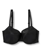 Biustonosze - Calvin Klein Czarne biustonosze Demi-Plunge, Czarny - miniaturka - grafika 1