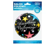 Balony i akcesoria - Go Balon foliowy Wszystkiego Najlepszego! 46 cm 1 szt FG-ODWN - miniaturka - grafika 1