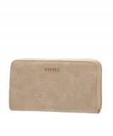 Portfele - Portfel Damski Duży Beżowy PUCCINI Skóra Ekologiczna Krokodyl BLP830H-6A - miniaturka - grafika 1